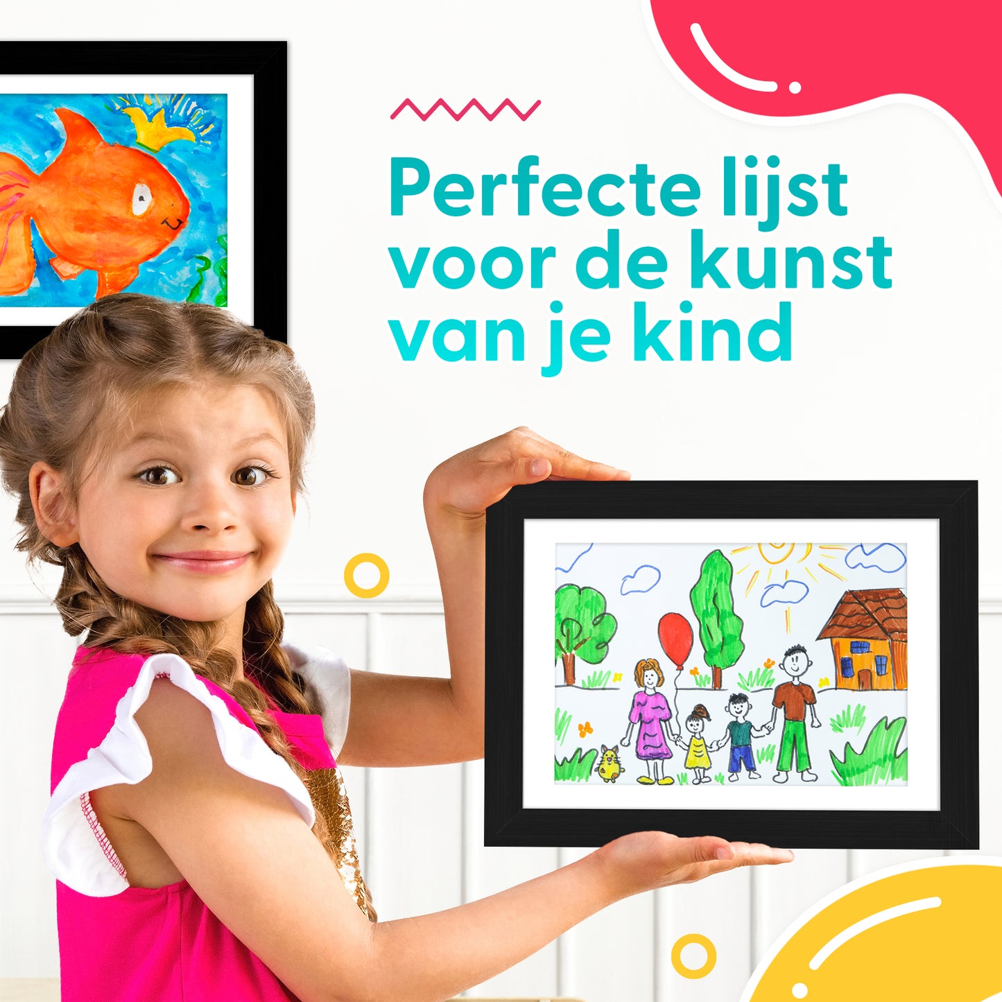 Kindertekening Lijstje + Gratis Kleurboek